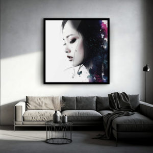 Femme souffle d'Asie