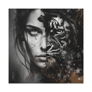 Femme tigre par David Lartigue