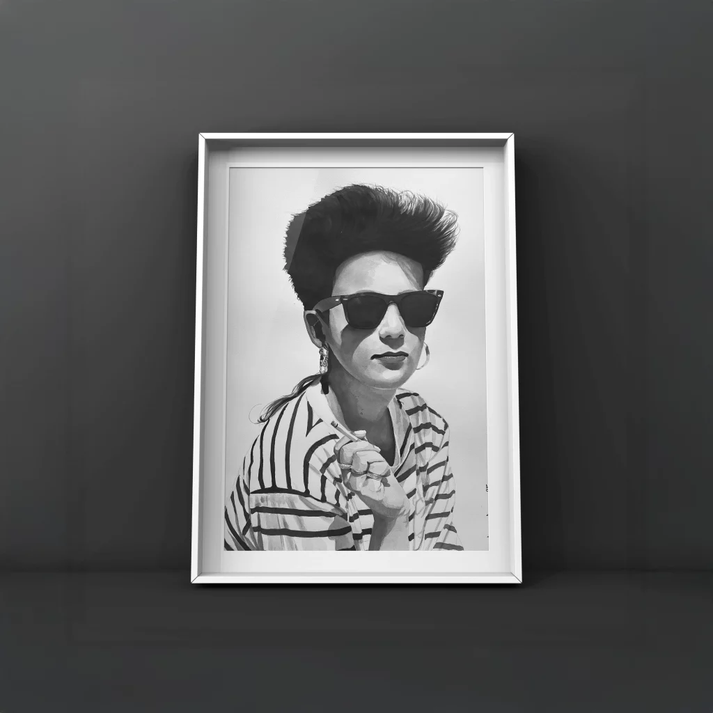 Aquarelle Nanou à la demande