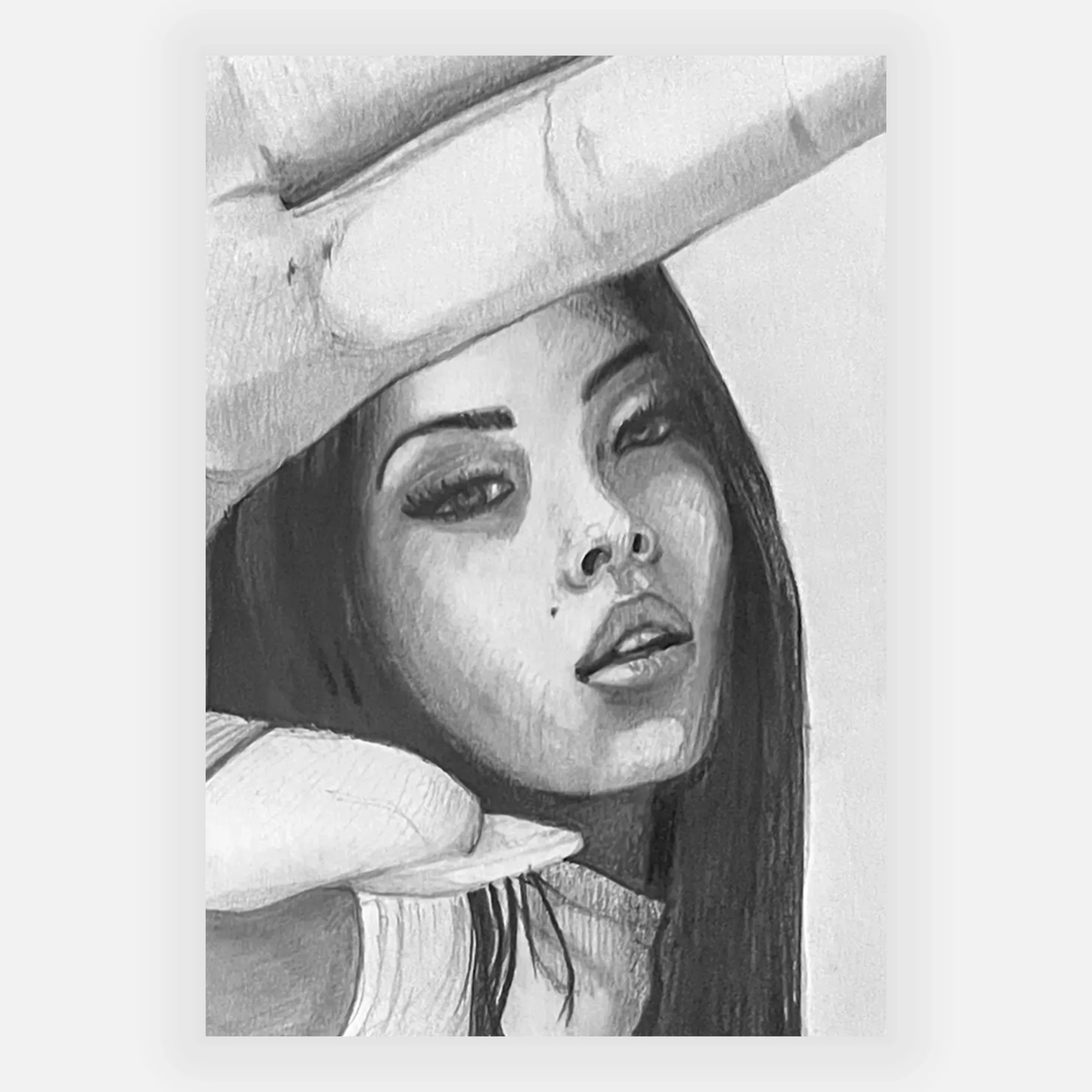 No Shoot Illustration graphite par David Lartigue