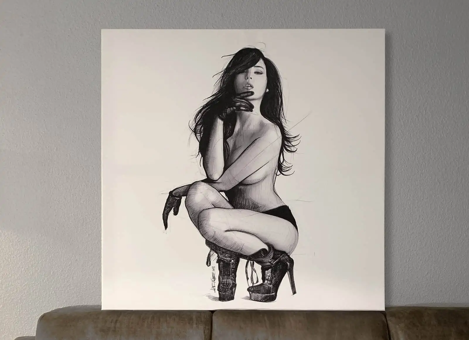 Première commande sur toile