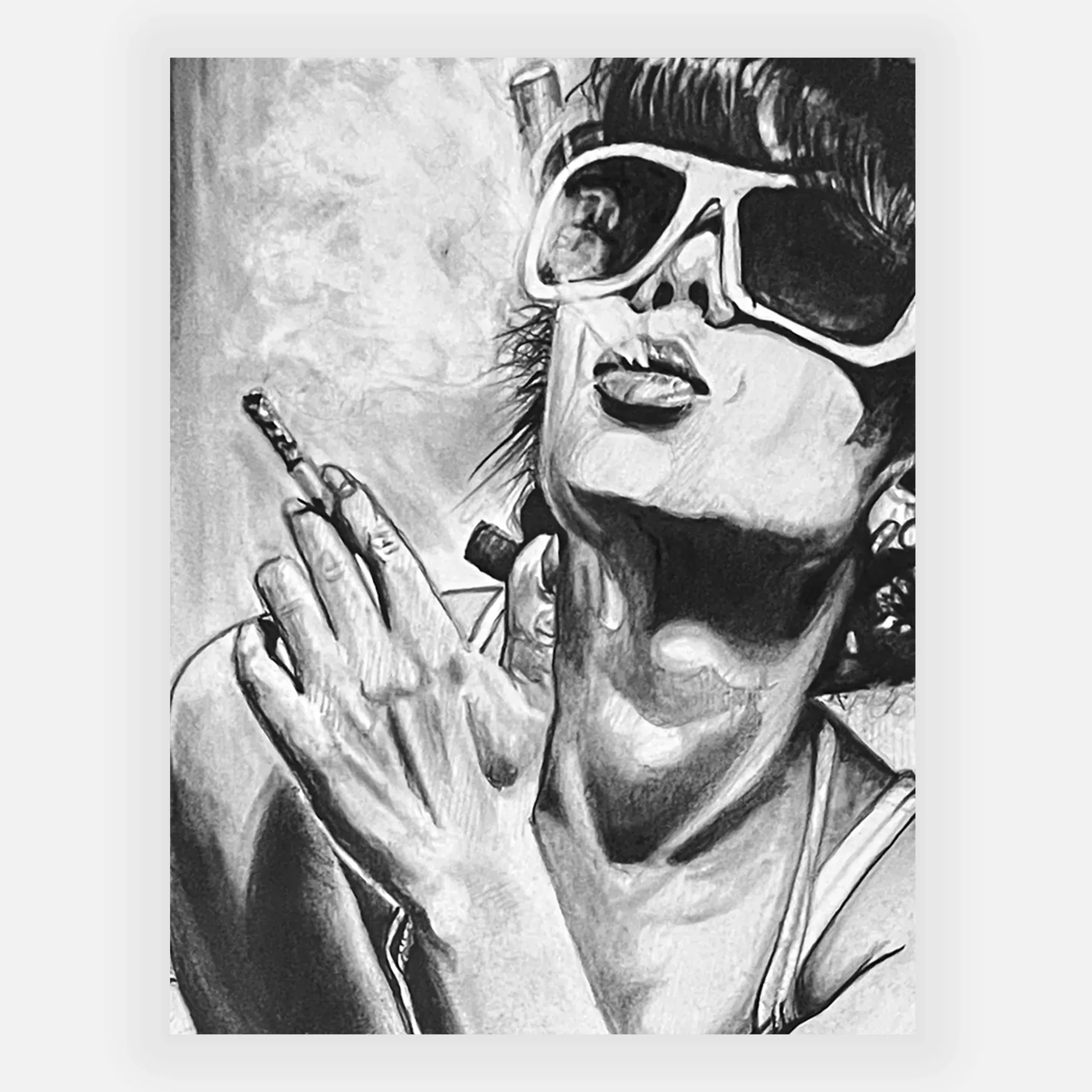 Stay Yourself Illustration graphite par David Lartigue