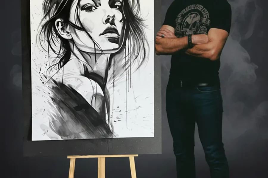 Aquarelle True Woman David Lartigue