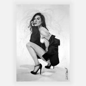 Dessin graphite Ksyusha Ksenia