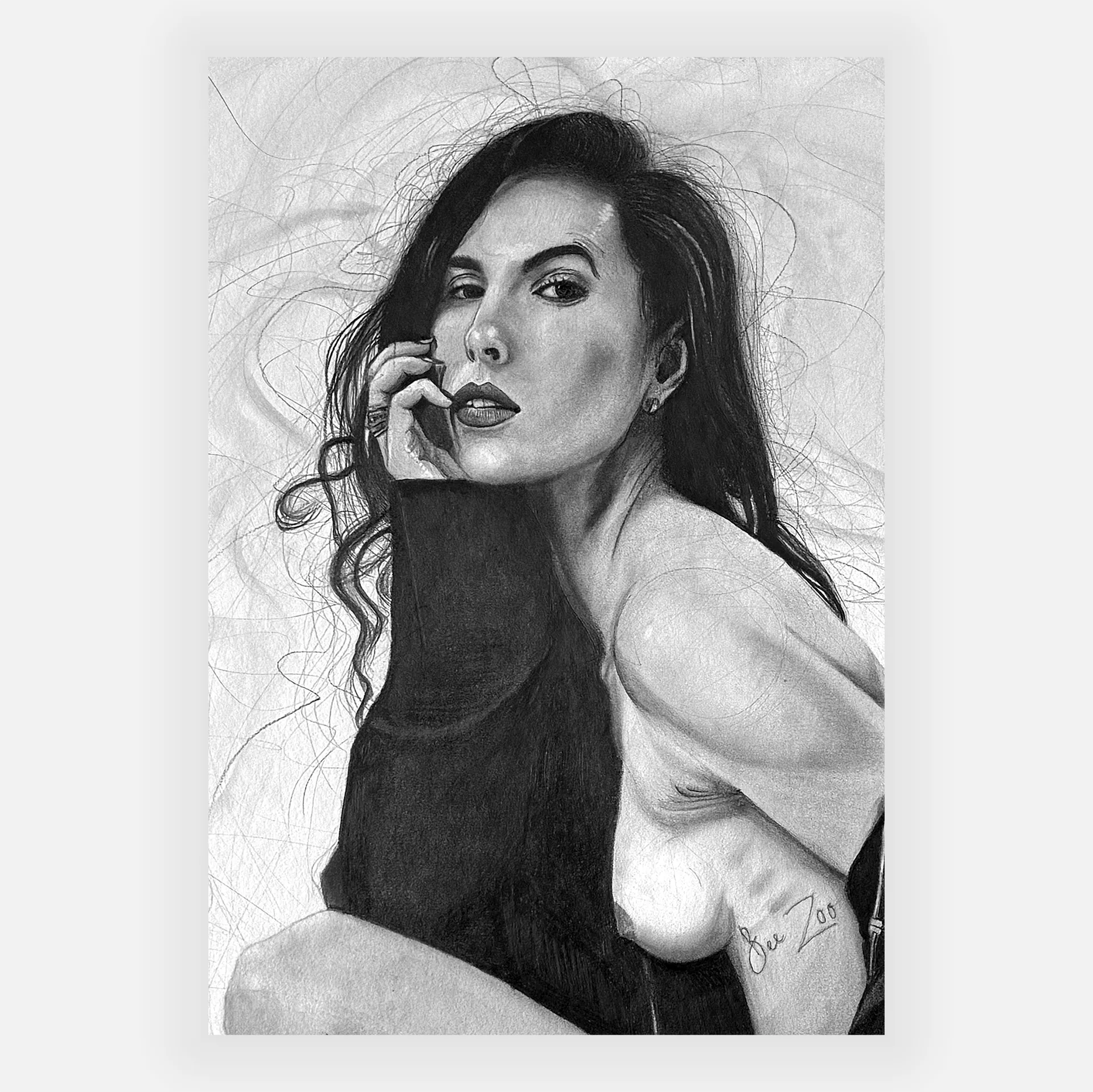 Dessin graphite Ksyusha Ksenia